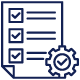 Requirements analysis and process validation icon