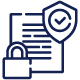 Icon representing enhanced compliance and security